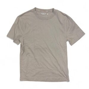 Abercrombie & Fitch Men's Brown Taupe‎ Soft A&F T-Shirt XS Crewneck Short Sleeve